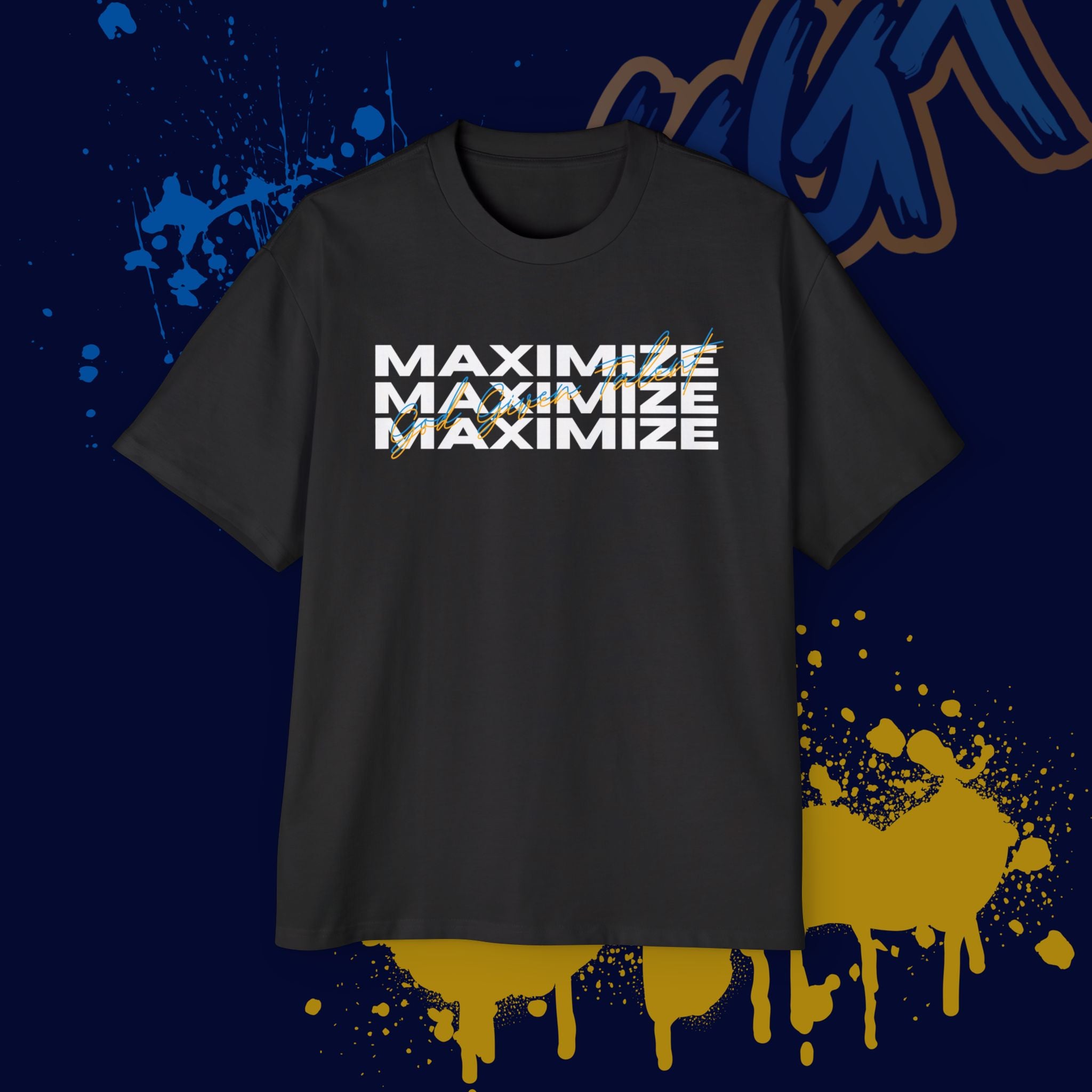 Men's Oversized Maximize T-shirt Black