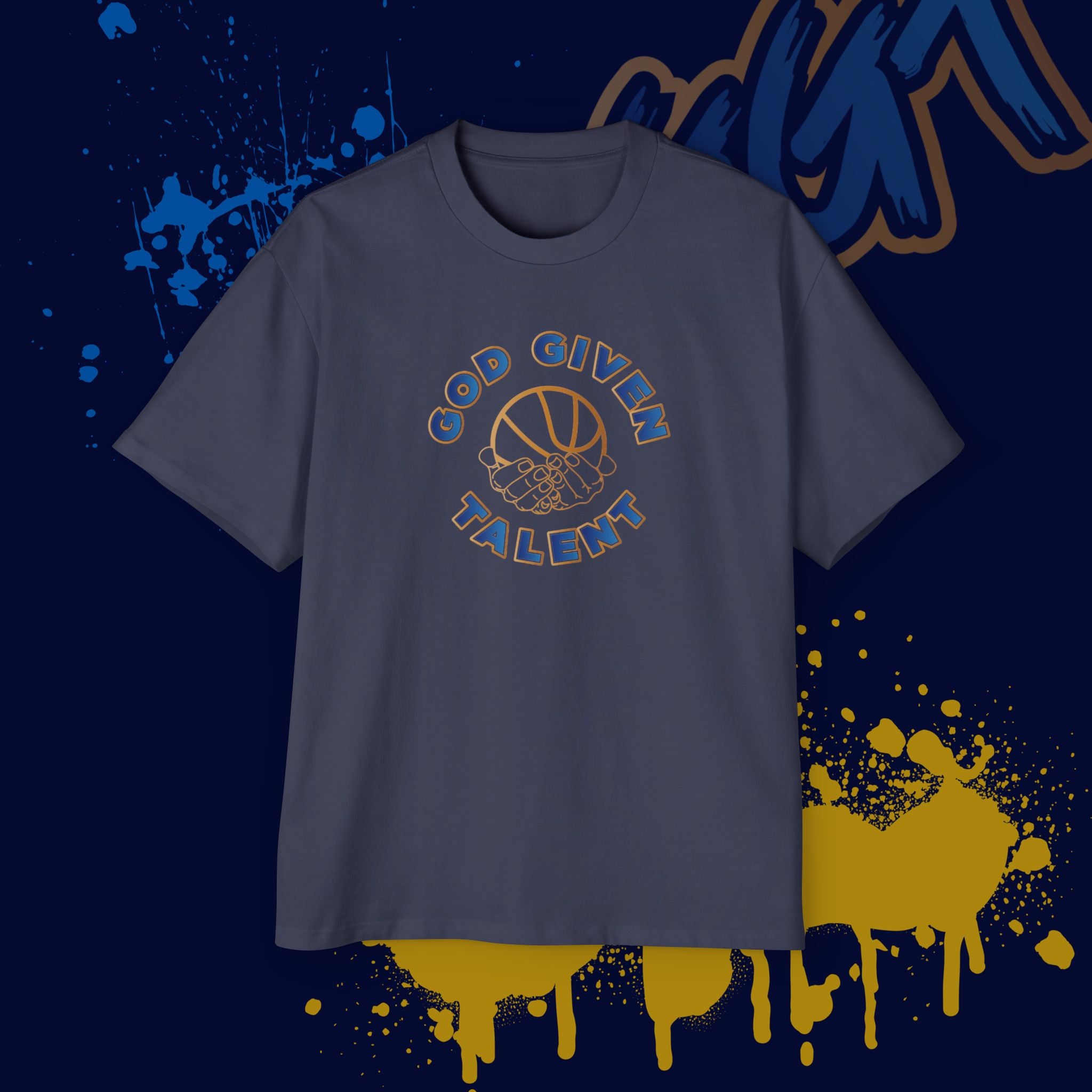 Oversized Tee - God Given Talent Basketball Shirt