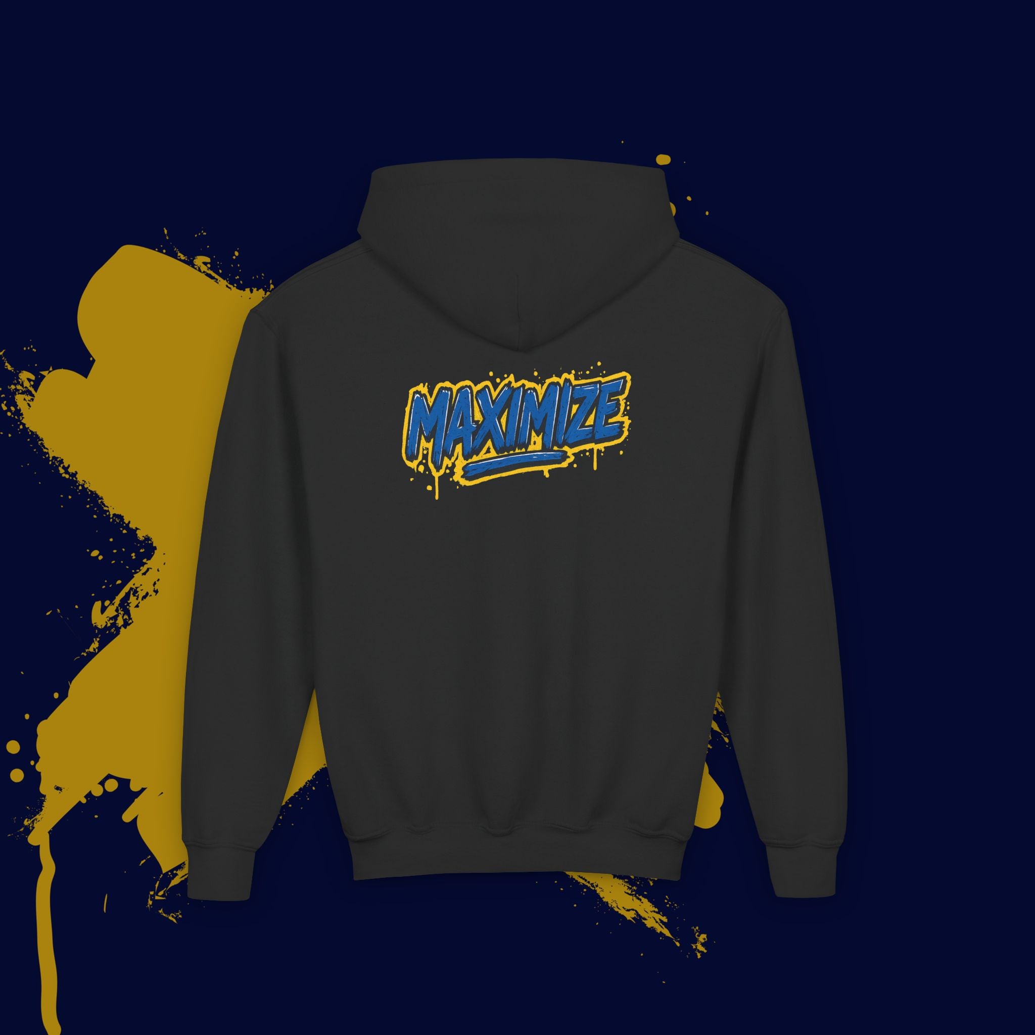 Youth GGT Logo Remix Hoodie - Blue Letters