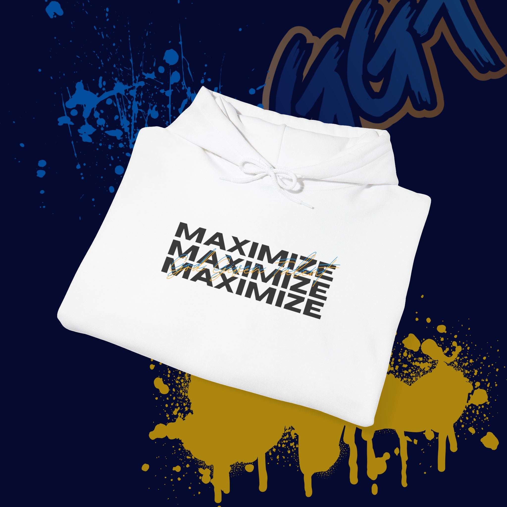 Adult White Maximize Hoodie