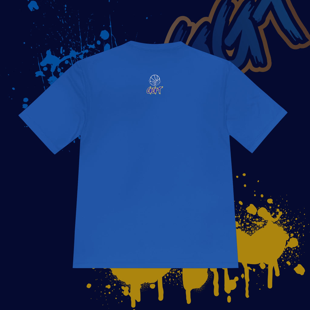 Think Like a Pro Basketball - Blue Tee Quick Dry