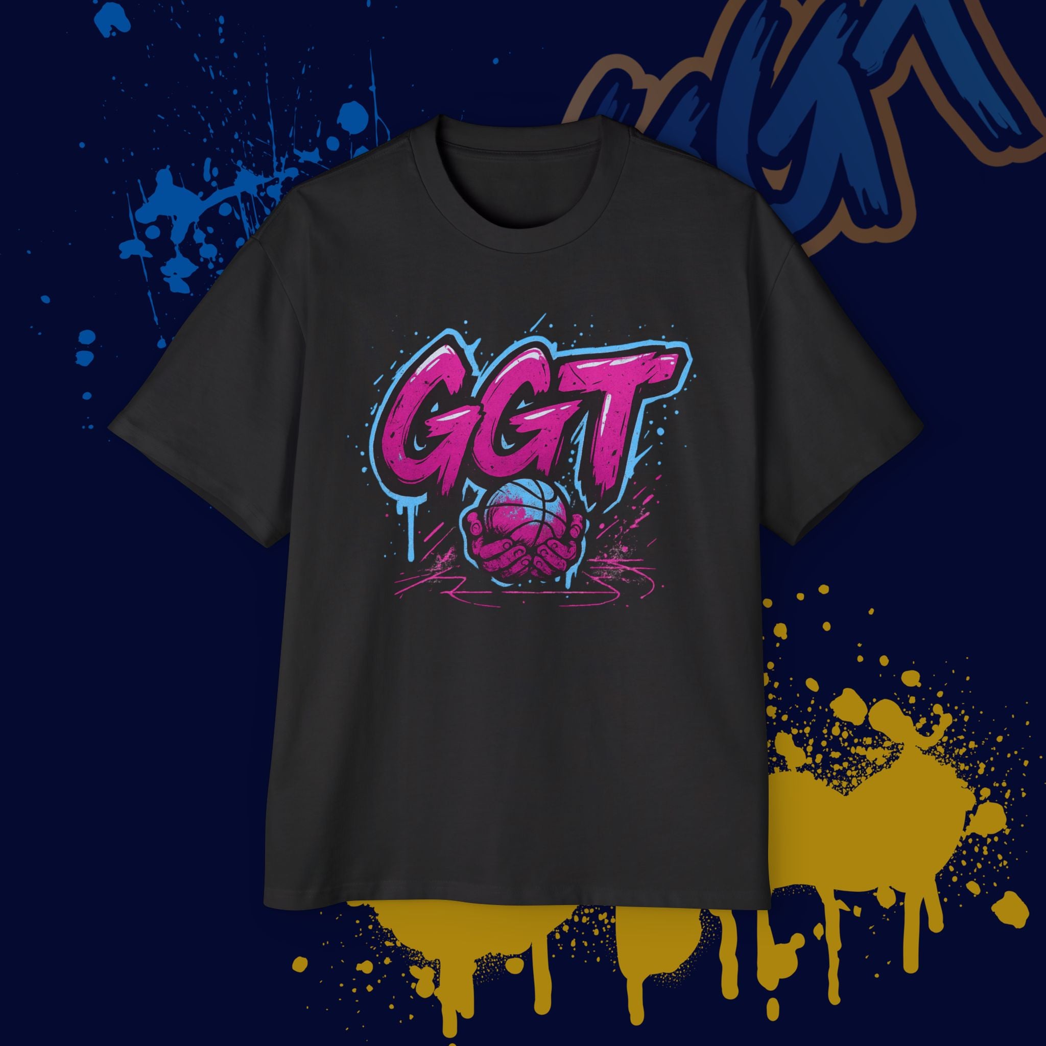 GGT Remix Logo Men's Heavy Oversized Tee - No Back Print